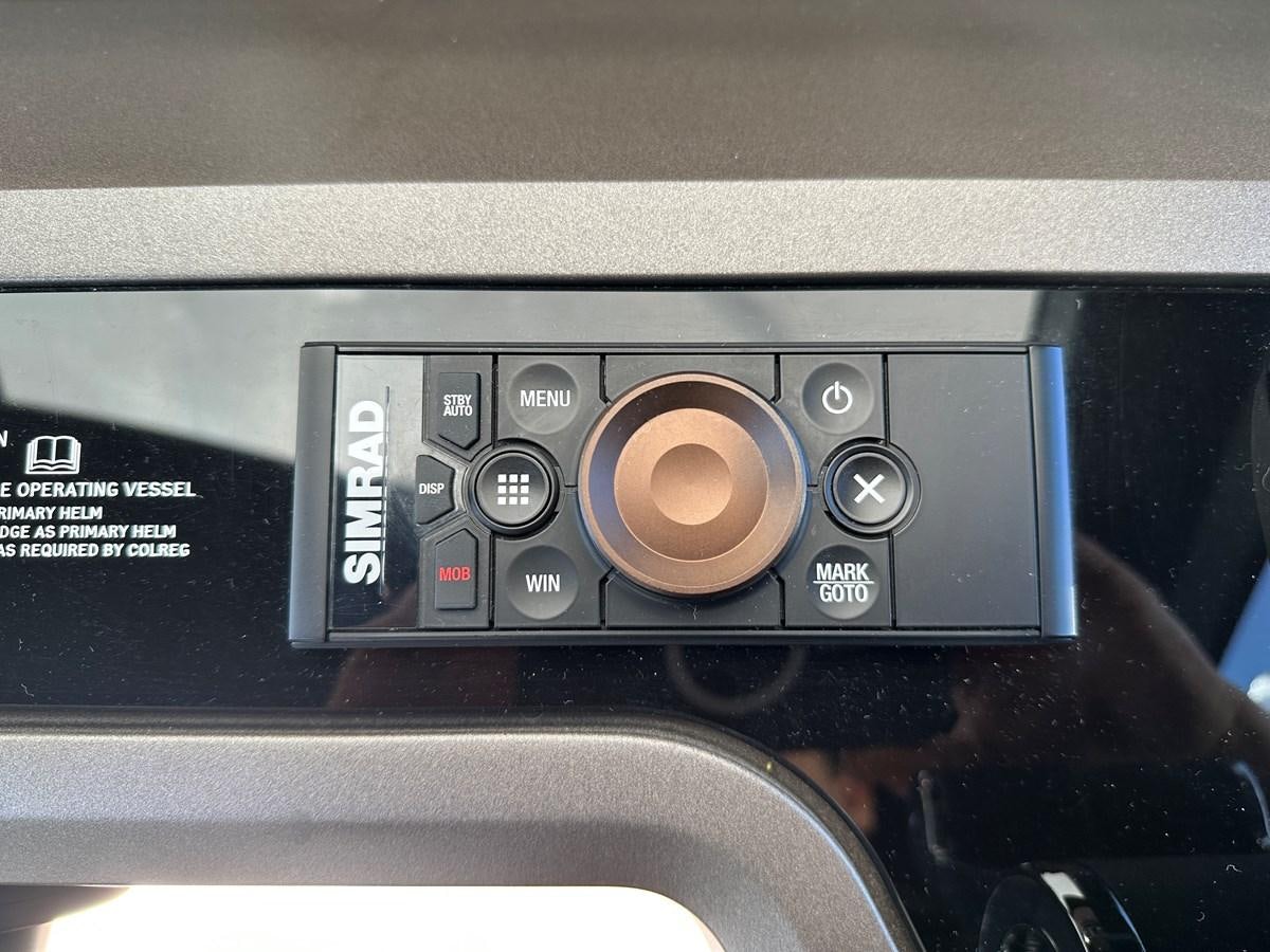 a close-up of a radio aboard K NUK Yacht for Sale