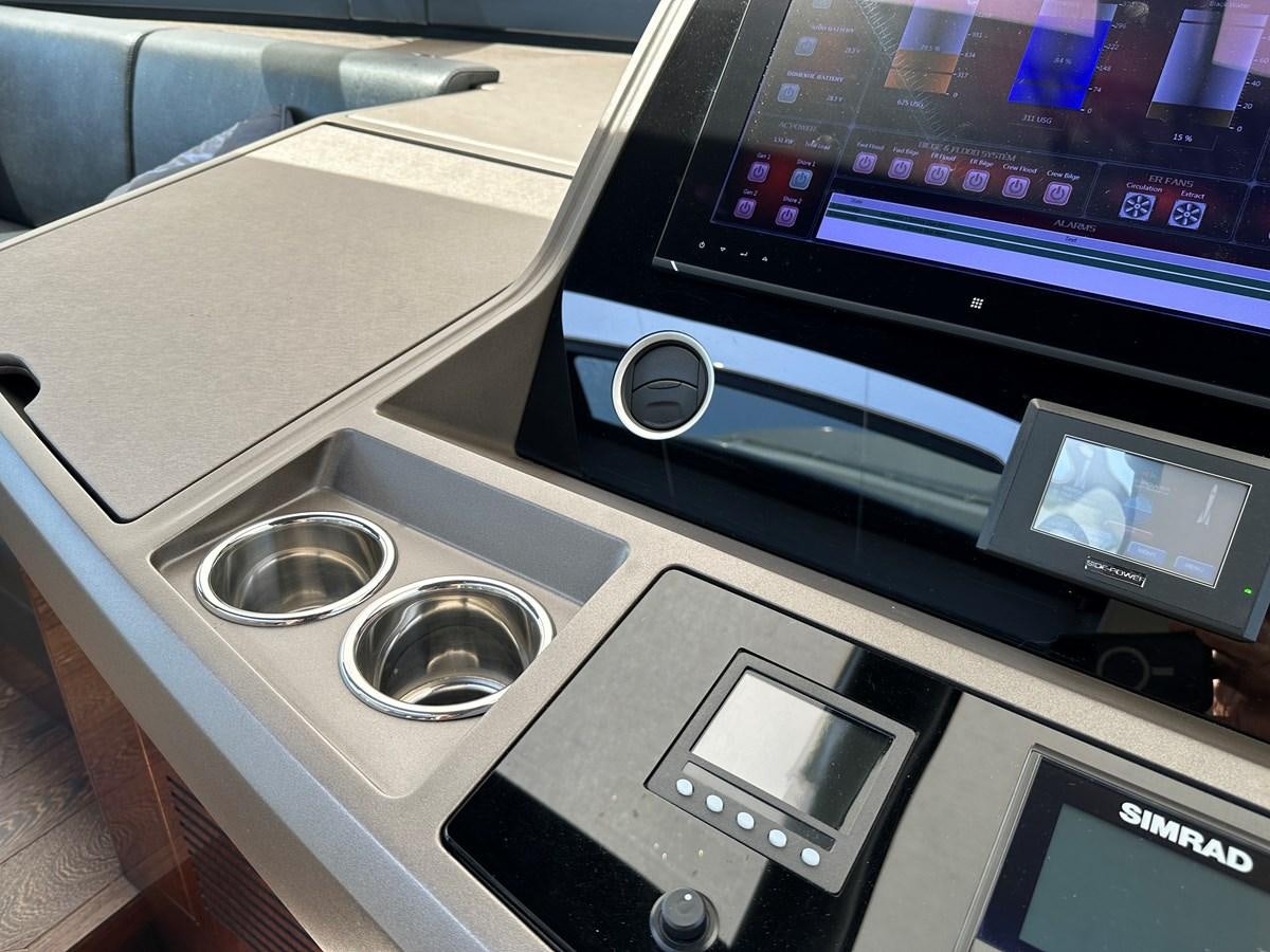 a machine with a screen and buttons aboard K NUK Yacht for Sale