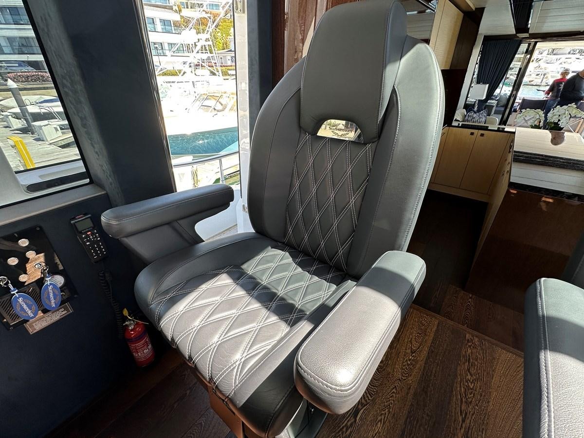 a chair in a room aboard K NUK Yacht for Sale
