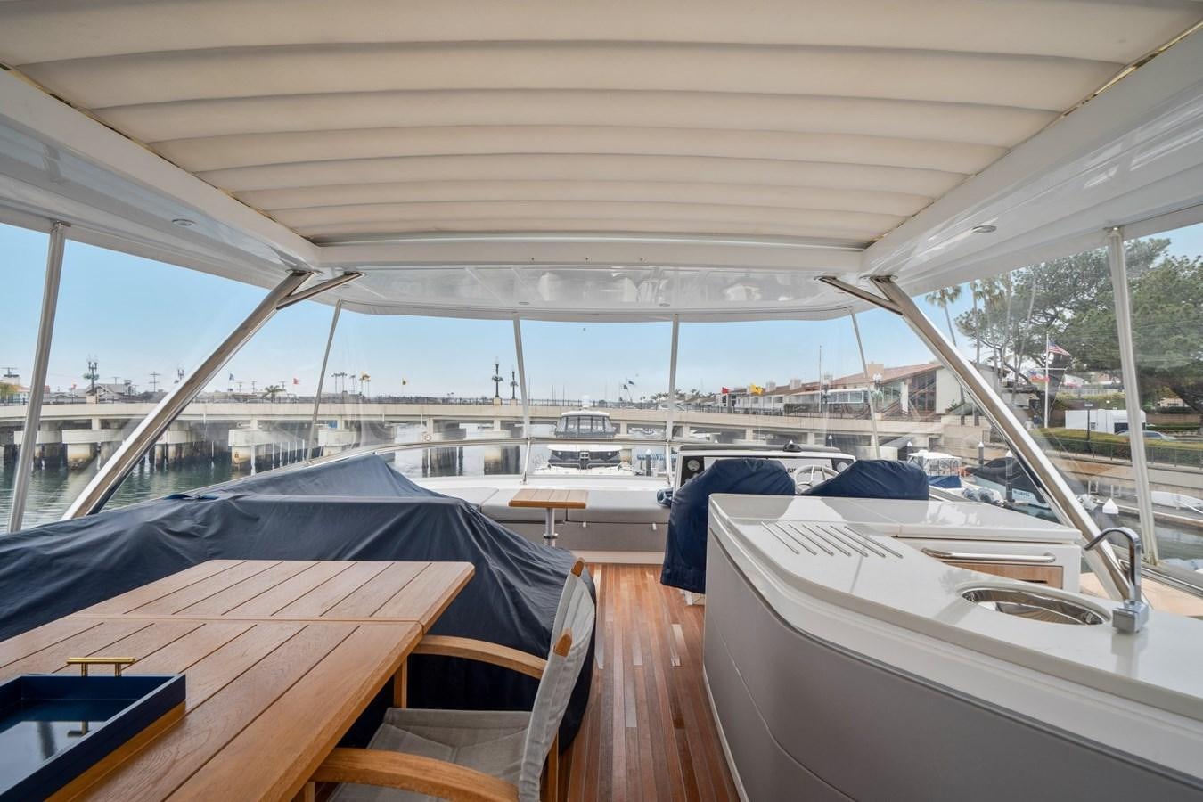 a boat on a deck aboard K NUK Yacht for Sale