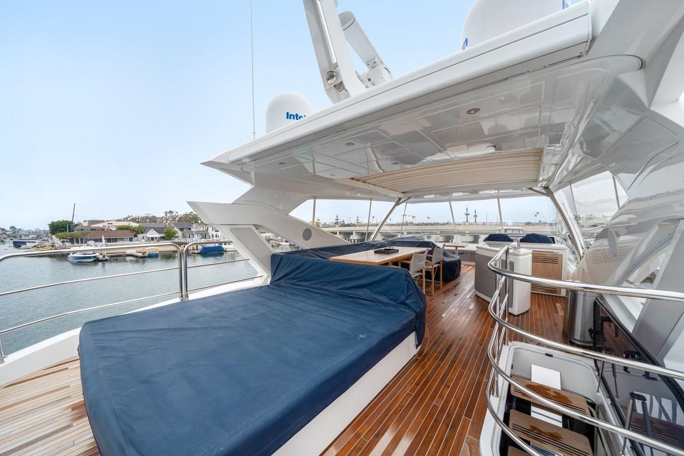 a boat on a deck aboard K NUK Yacht for Sale