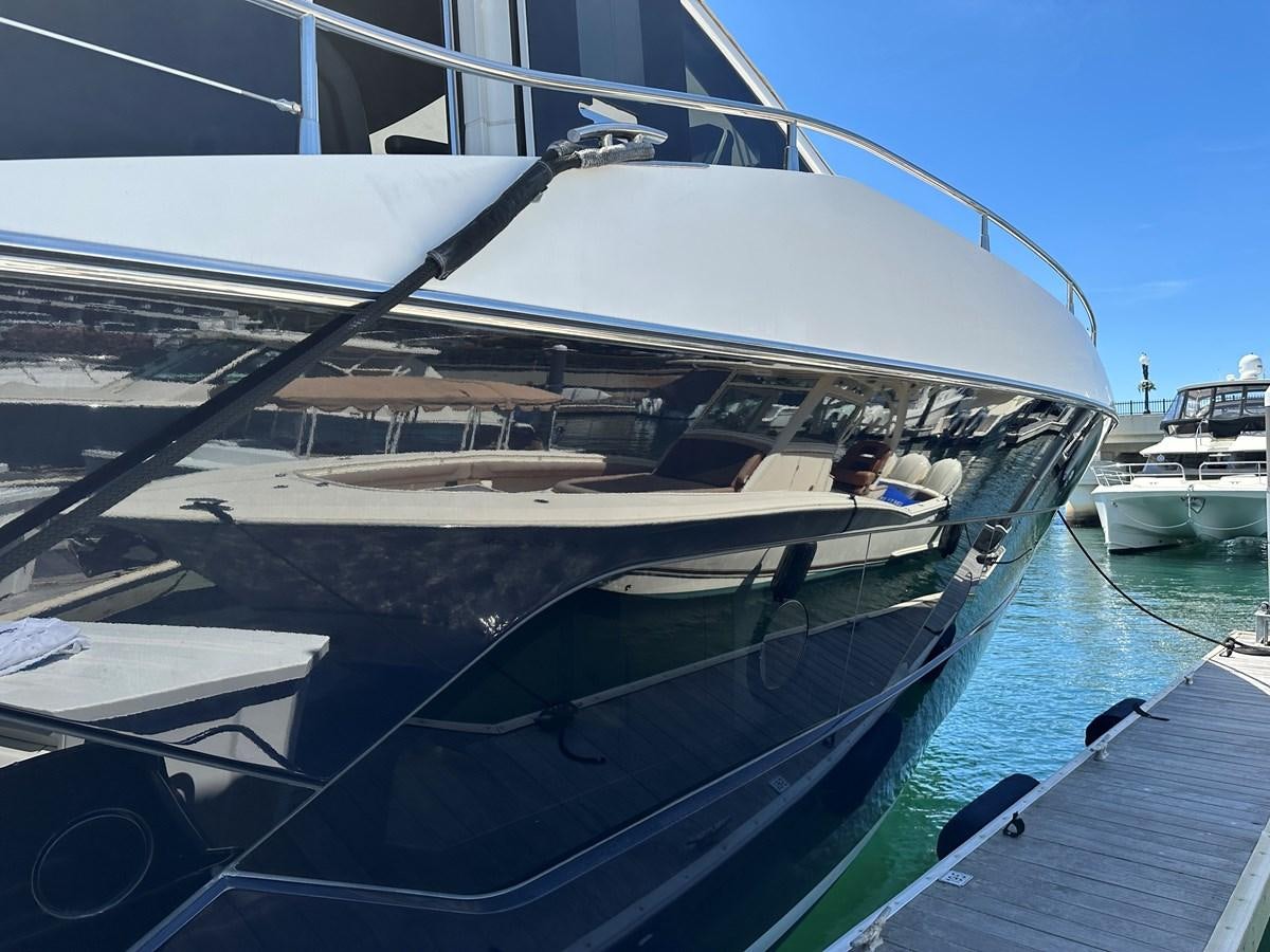 a boat docked at a pier aboard K NUK Yacht for Sale