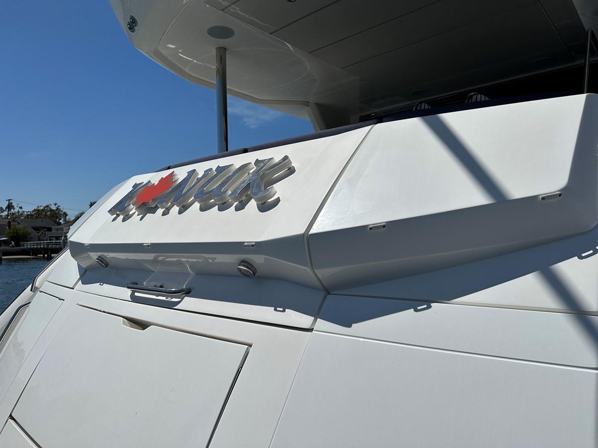 the front of a plane aboard K NUK Yacht for Sale