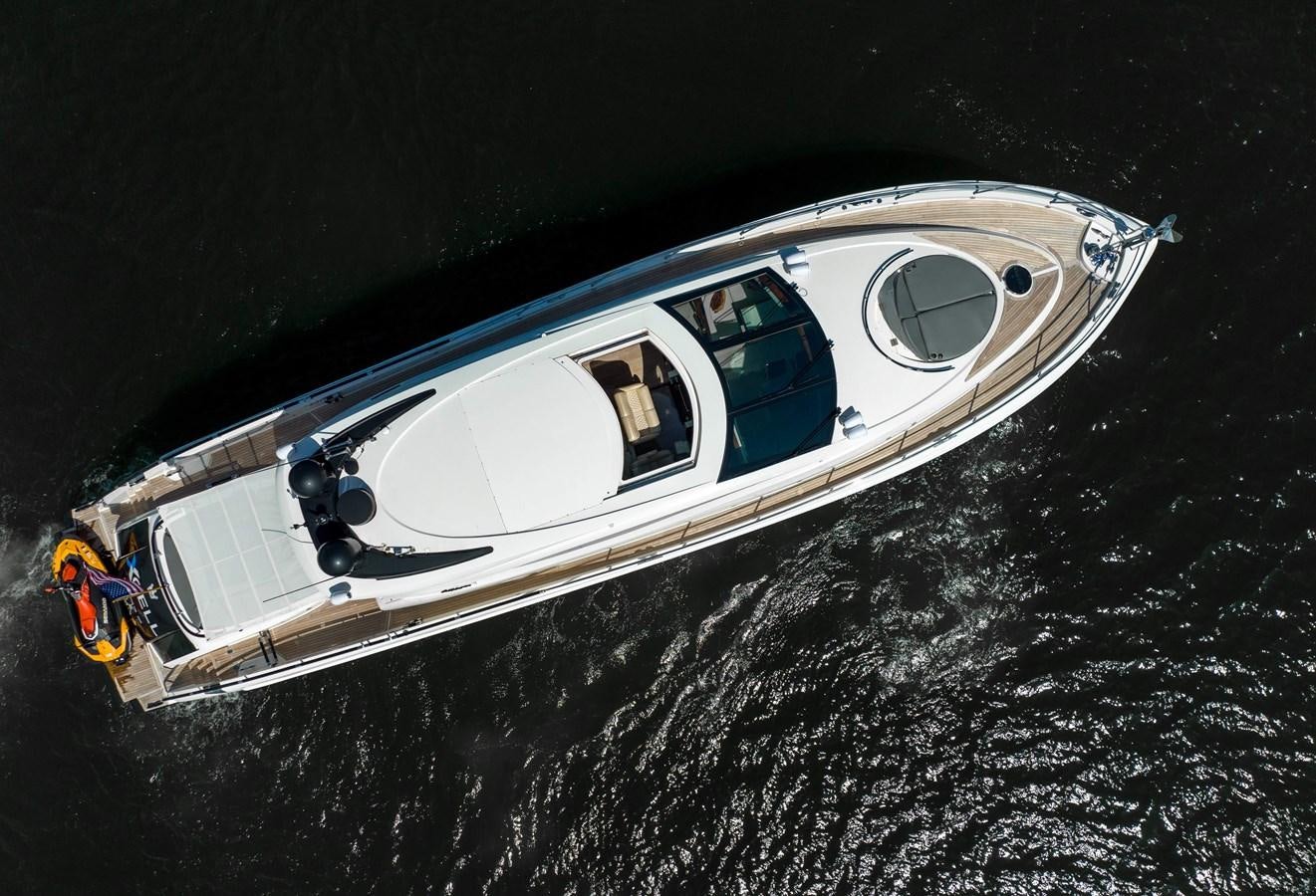 a space shuttle in space aboard XCELL Yacht for Sale