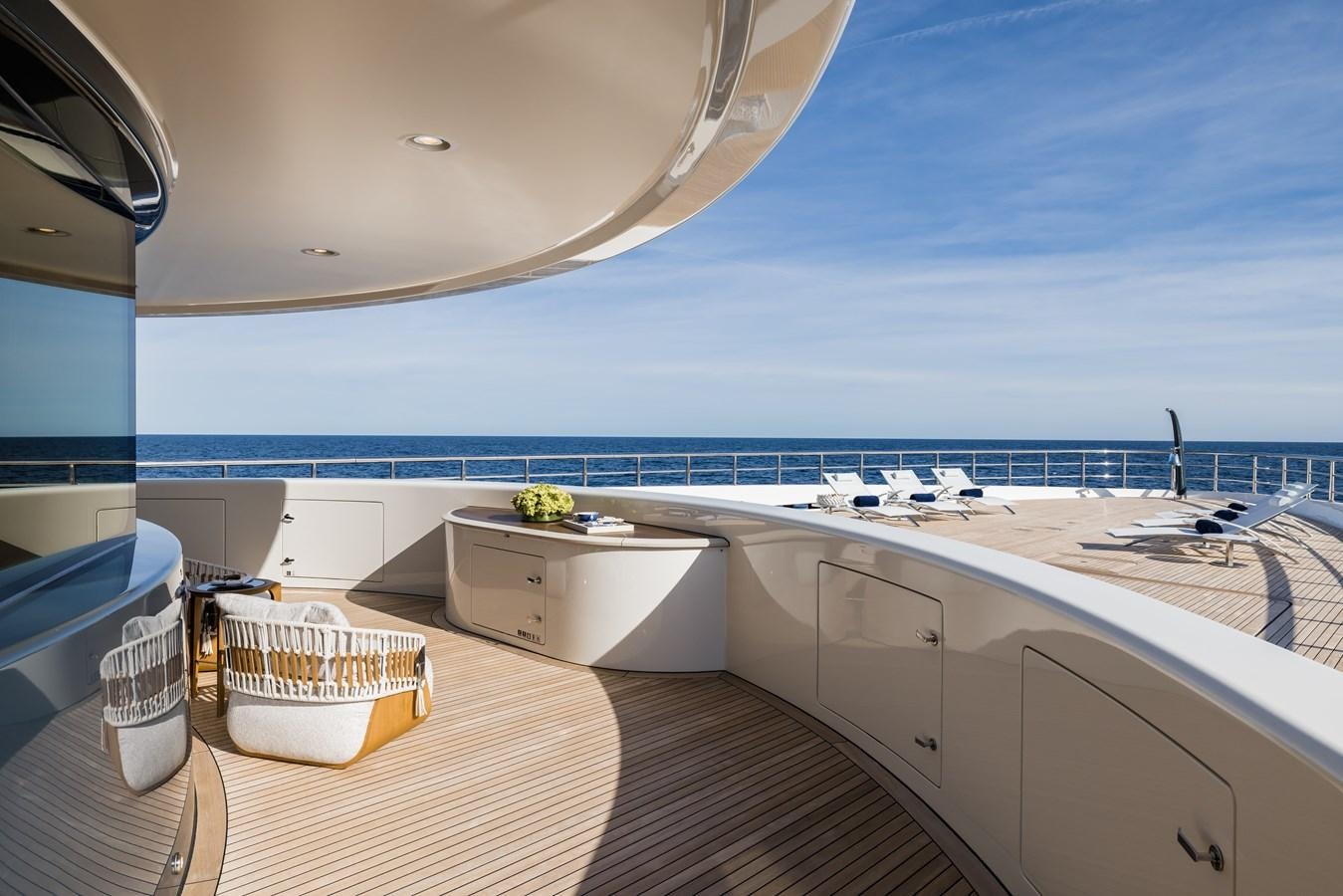 a boat on the water aboard HERE COMES THE SUN Yacht for Sale