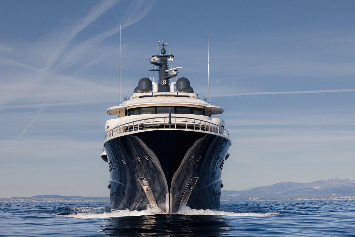 a ship in the water aboard HERE COMES THE SUN Yacht for Sale