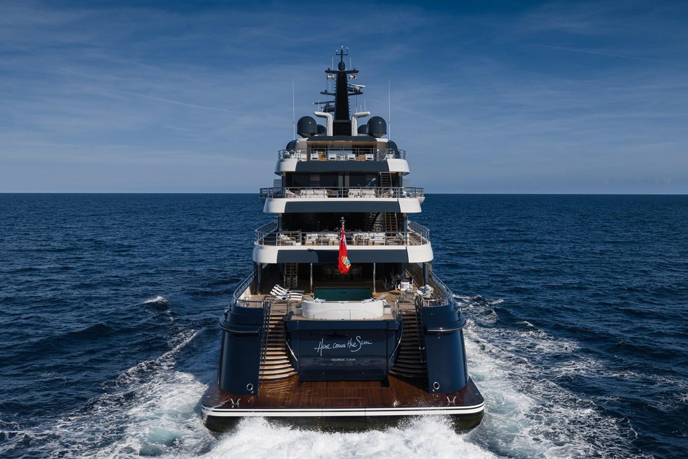 a boat in the water aboard HERE COMES THE SUN Yacht for Sale