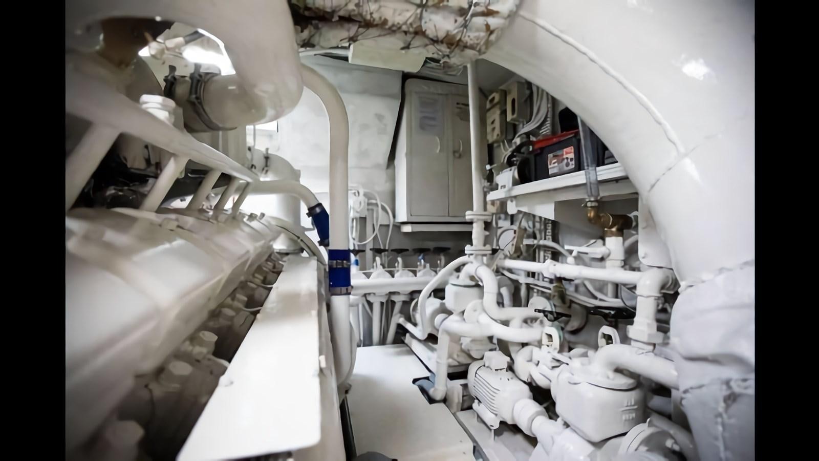 a close-up of a machine aboard RA Yacht for Sale