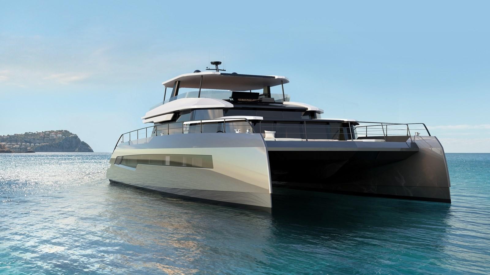 a boat in the water aboard SERENITY 72 POWER CATAMARAN Yacht for Sale