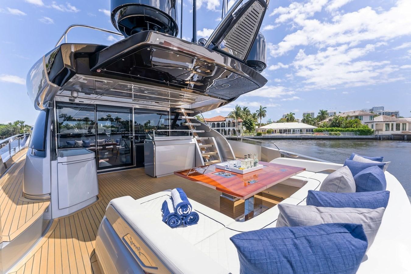 a boat on a deck aboard PERRI BEACH Yacht for Sale
