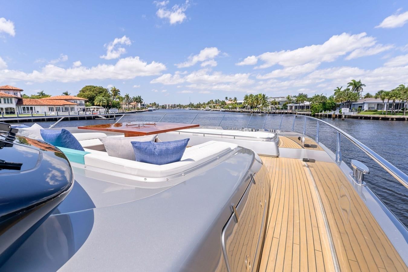 a deck with many boats on it aboard PERRI BEACH Yacht for Sale