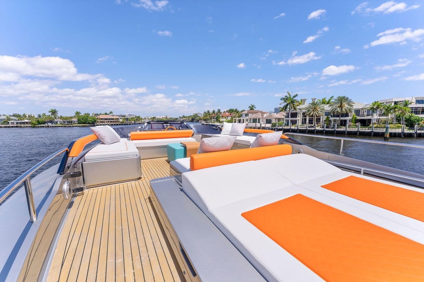 a deck with boats on it aboard PERRI BEACH Yacht for Sale