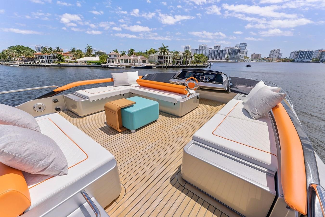 a boat on a deck aboard PERRI BEACH Yacht for Sale