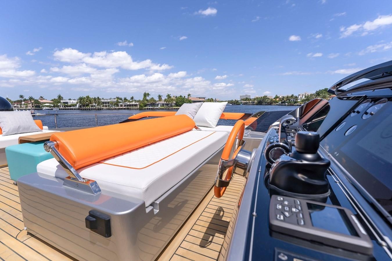 the front of a boat aboard PERRI BEACH Yacht for Sale
