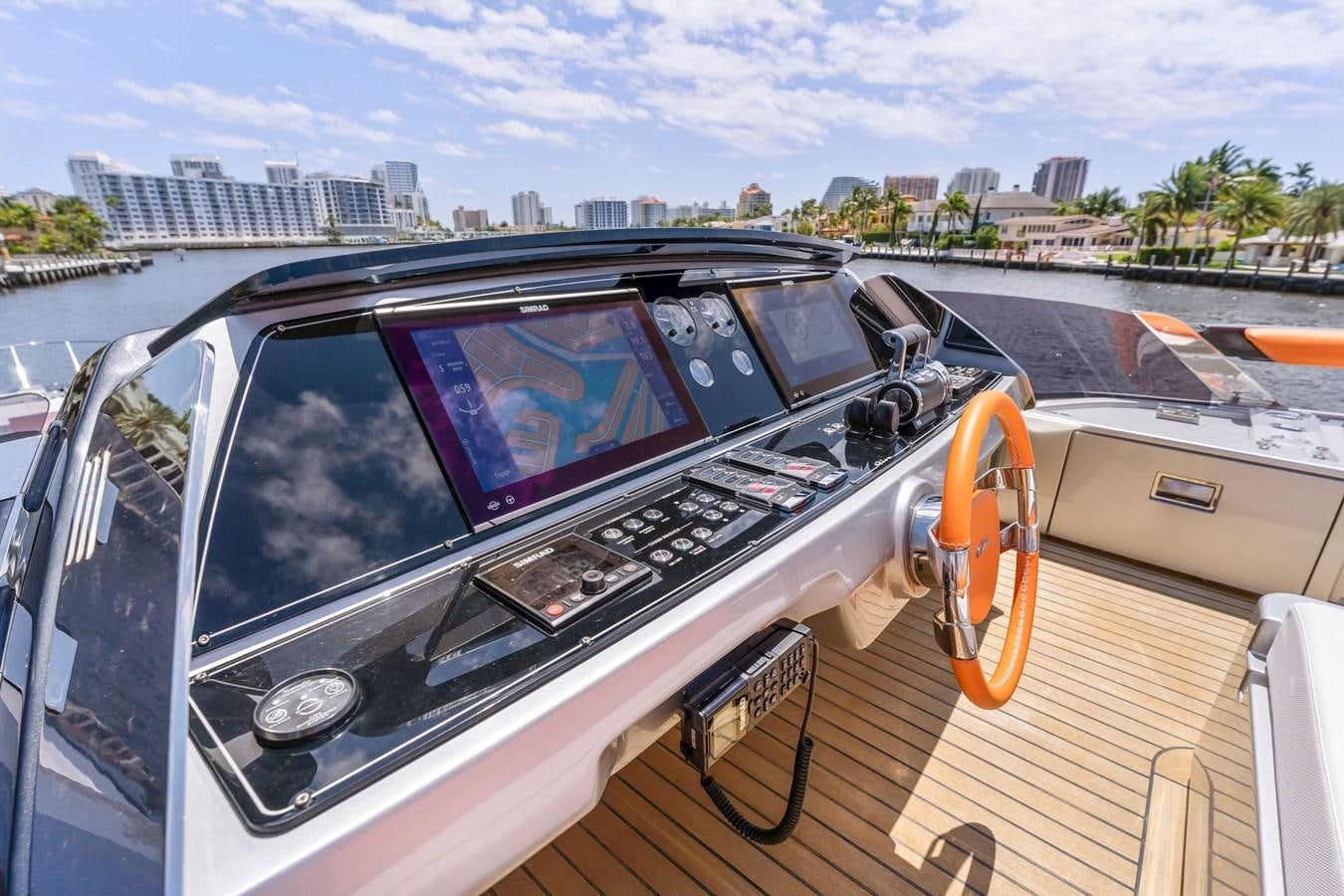 the inside of a car aboard PERRI BEACH Yacht for Sale