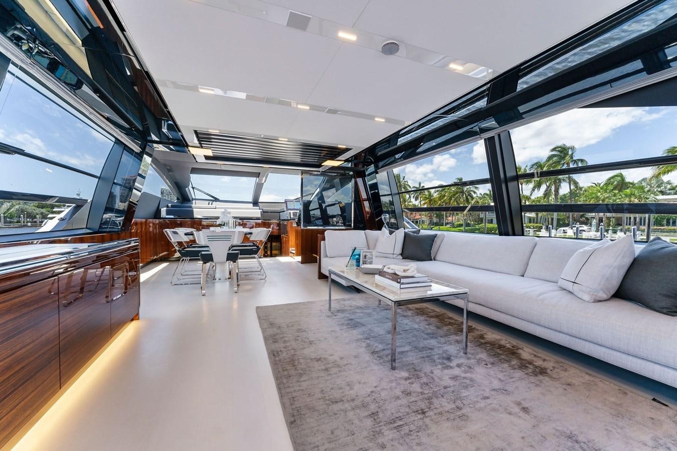 a room with a couch and a table aboard PERRI BEACH Yacht for Sale