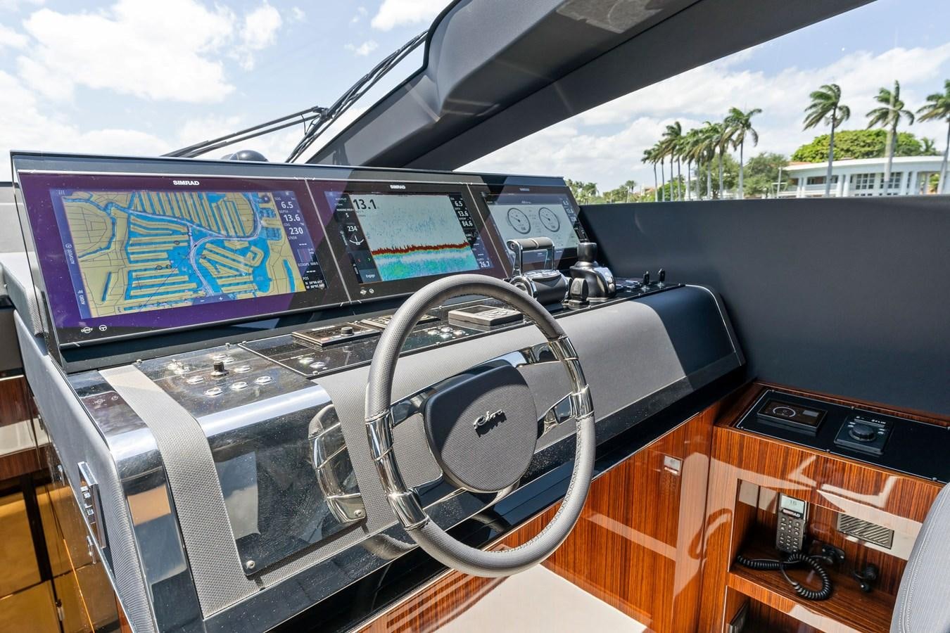 the inside of a car aboard PERRI BEACH Yacht for Sale