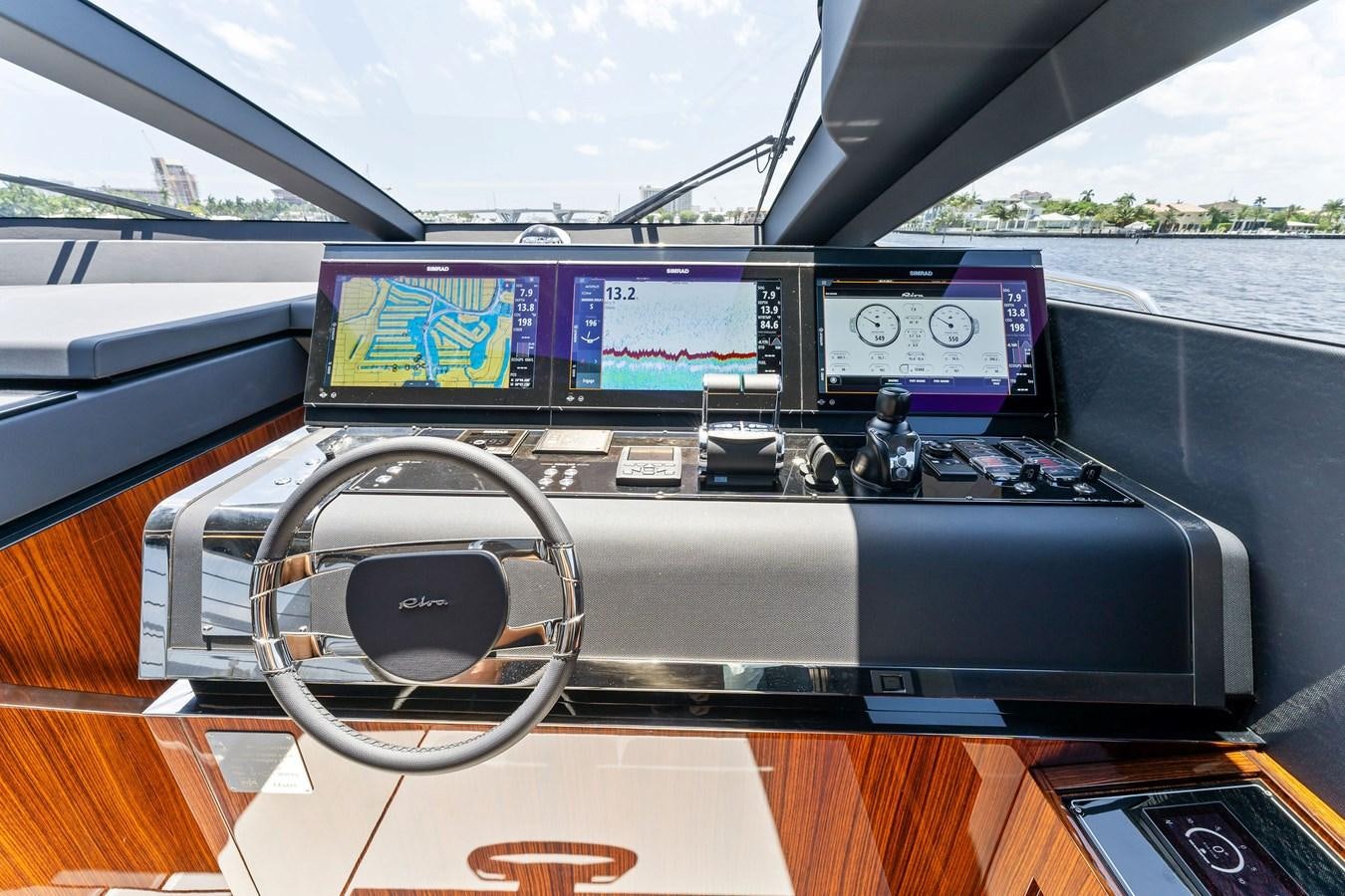 inside of a car aboard PERRI BEACH Yacht for Sale