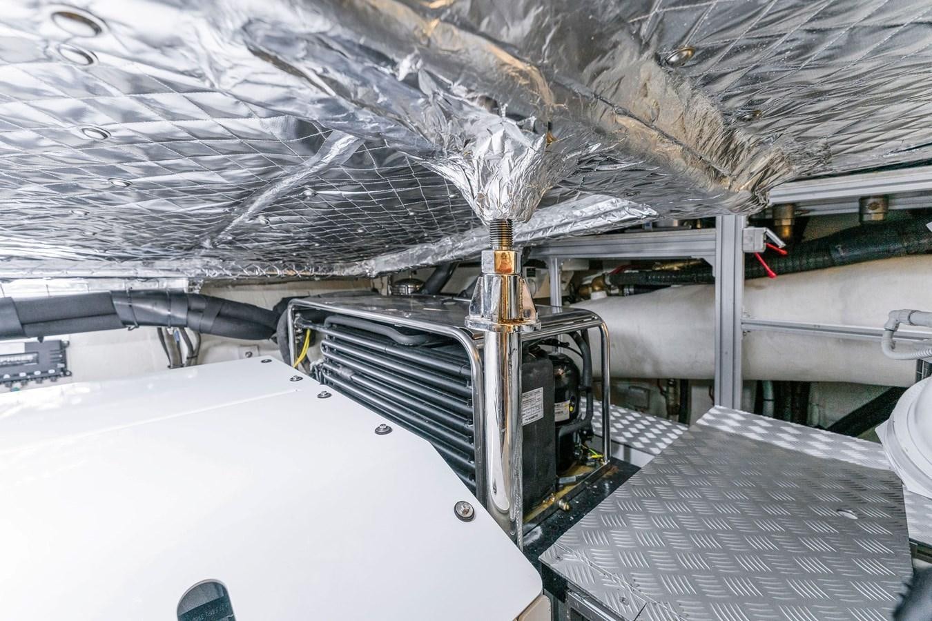 a large metal structure with pipes aboard PERRI BEACH Yacht for Sale