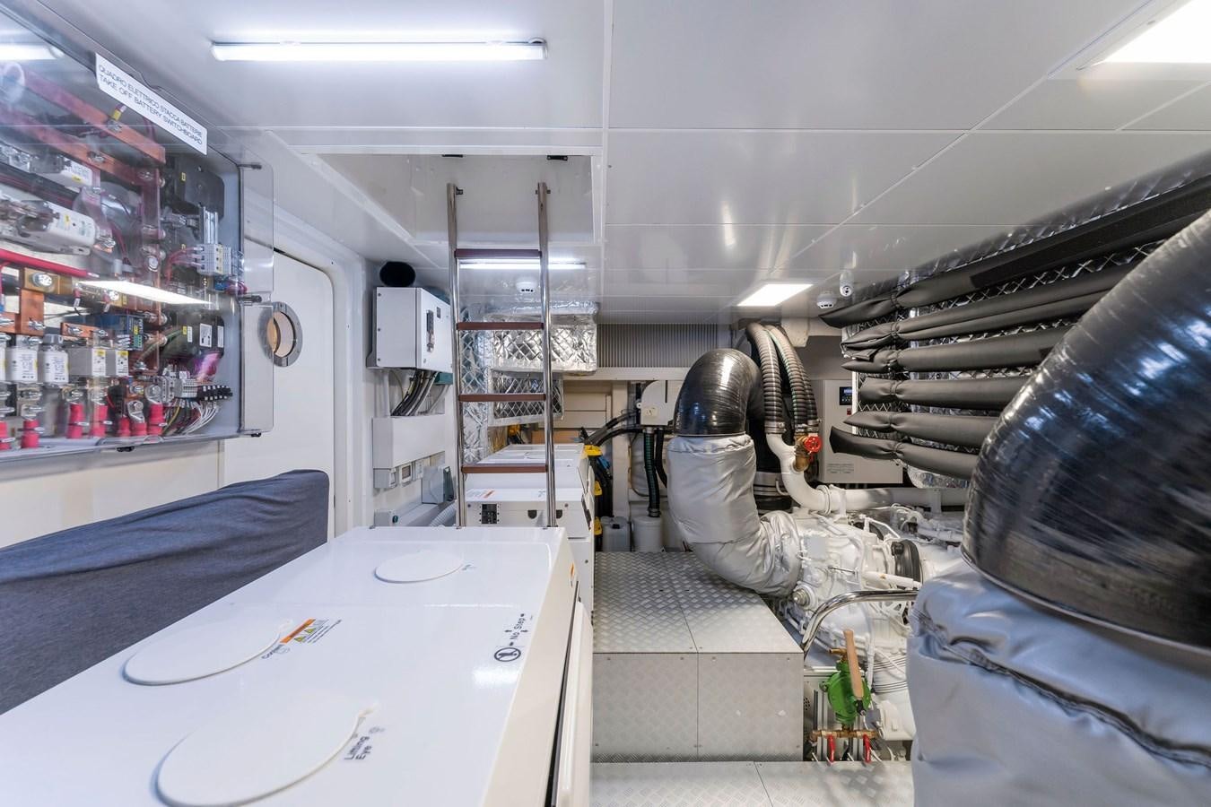a person in a space suit in a laboratory aboard PERRI BEACH Yacht for Sale