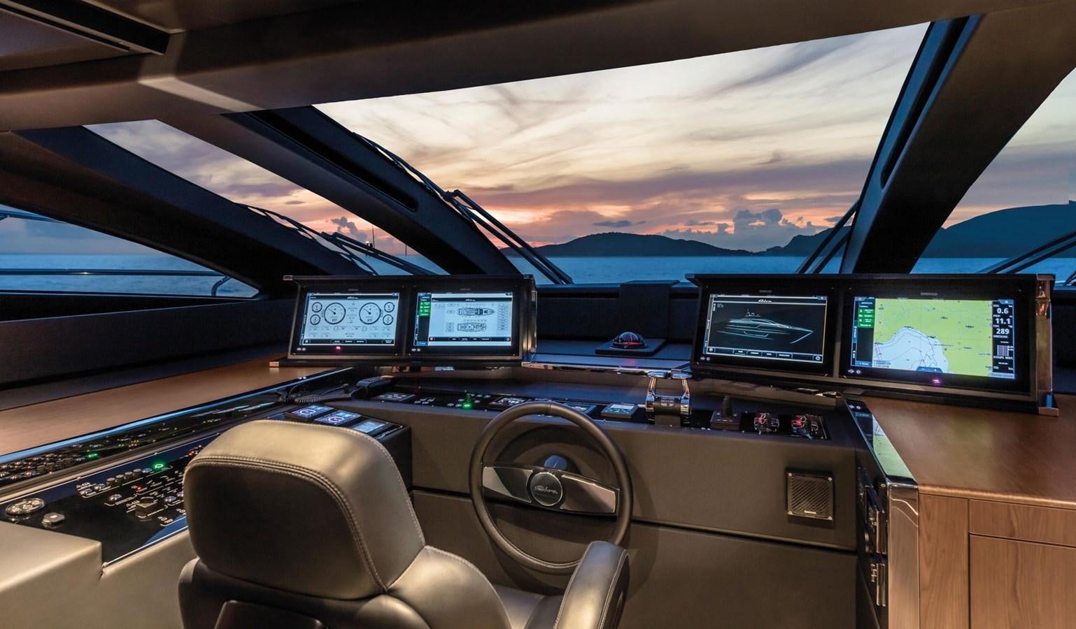 inside of a car aboard UNDISCLOSED Yacht for Sale
