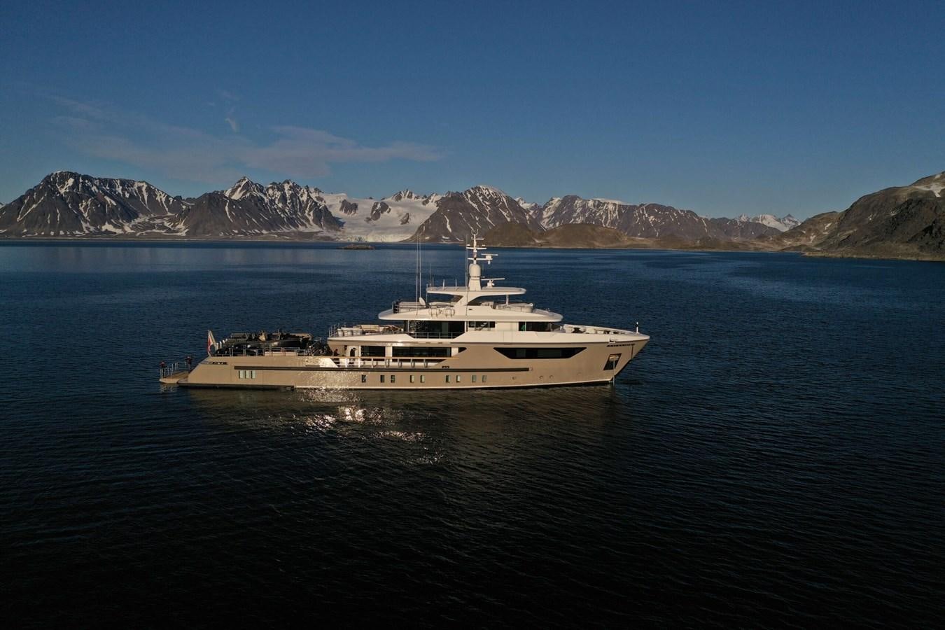 a ship in the water aboard AMIKA Yacht for Sale