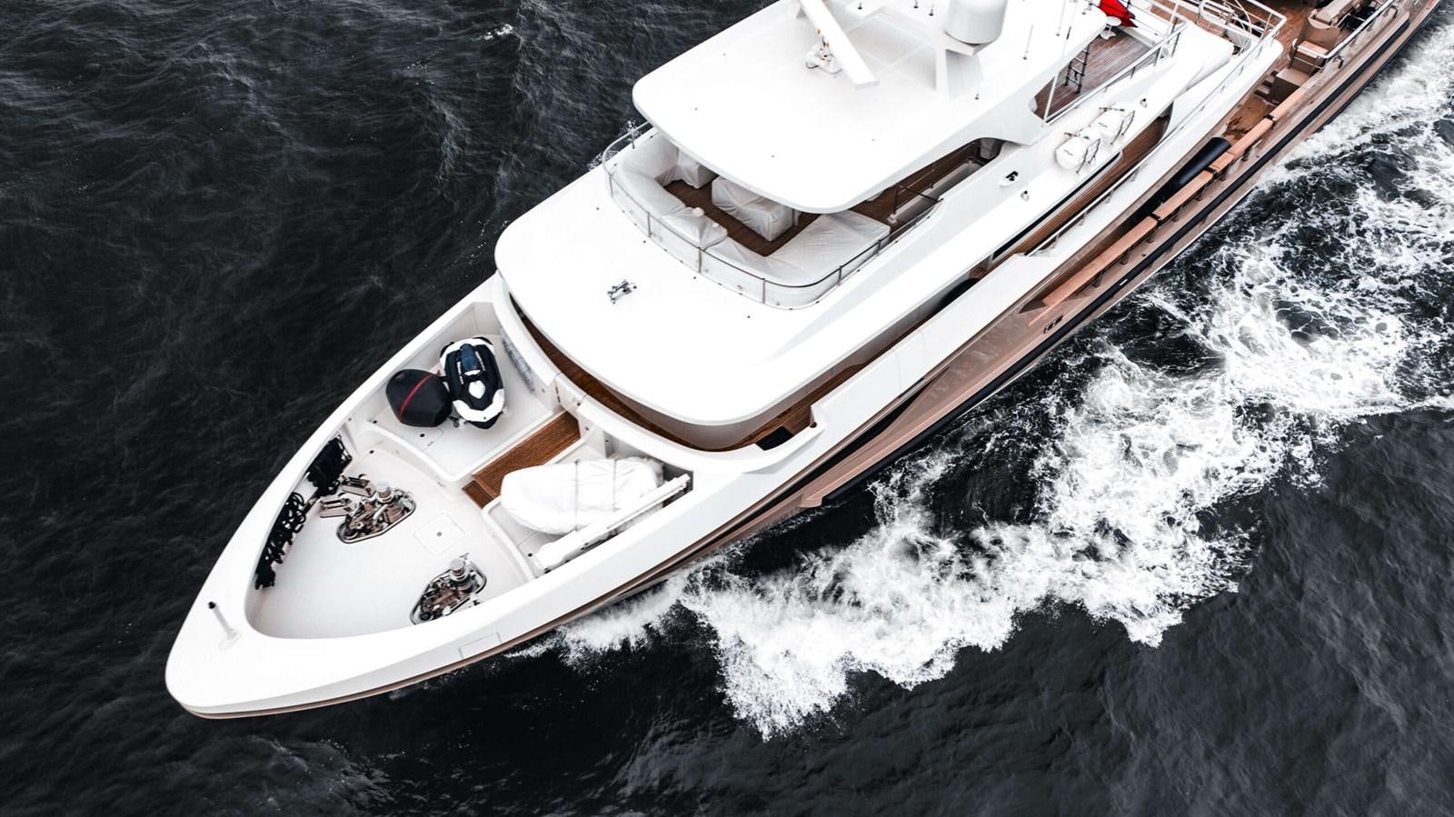 a boat on the water aboard AMIKA Yacht for Sale