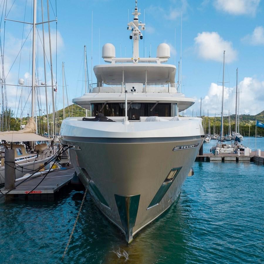 a boat in the water aboard AMIKA Yacht for Sale