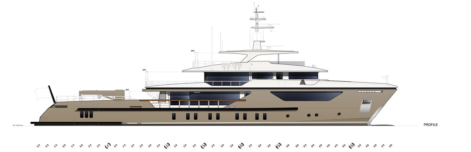 a large ship with a white background aboard AMIKA Yacht for Sale