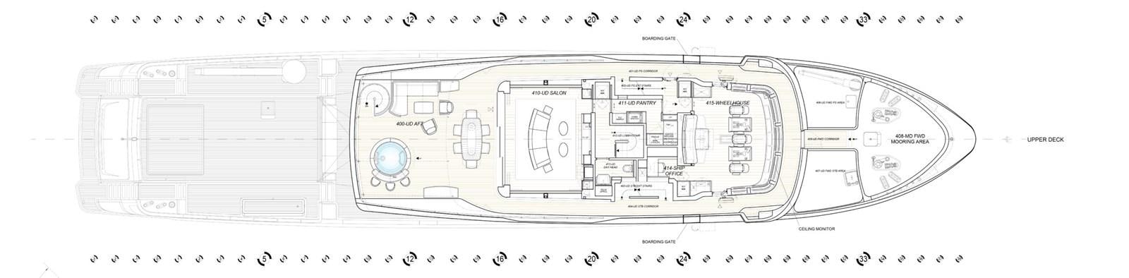 diagram, engineering drawing aboard AMIKA Yacht for Sale