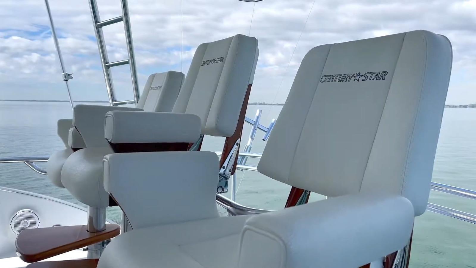 a boat with a laptop on it aboard CENTURY STAR Yacht for Sale
