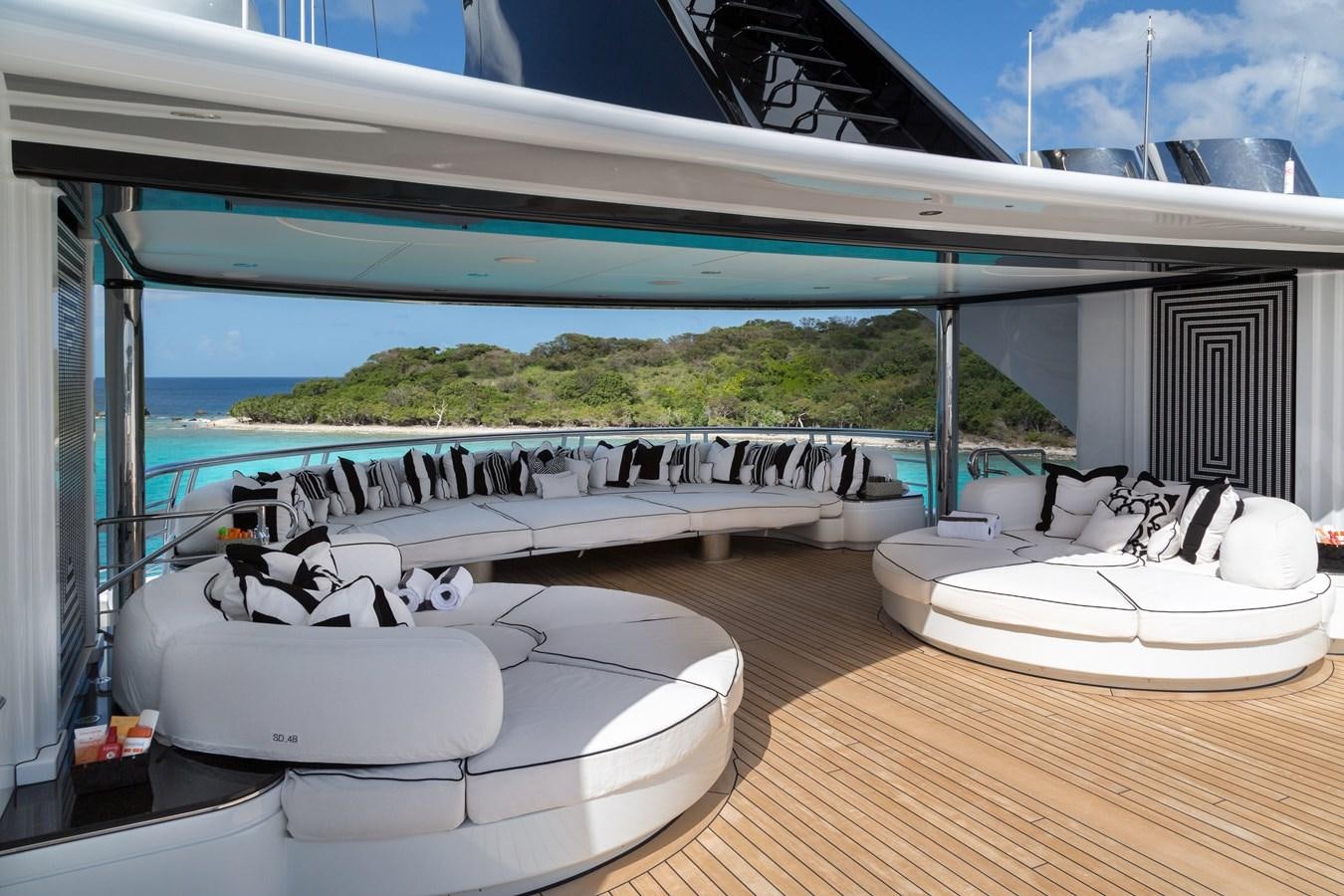 a boat on a deck aboard PHOENIX 2 Yacht for Sale