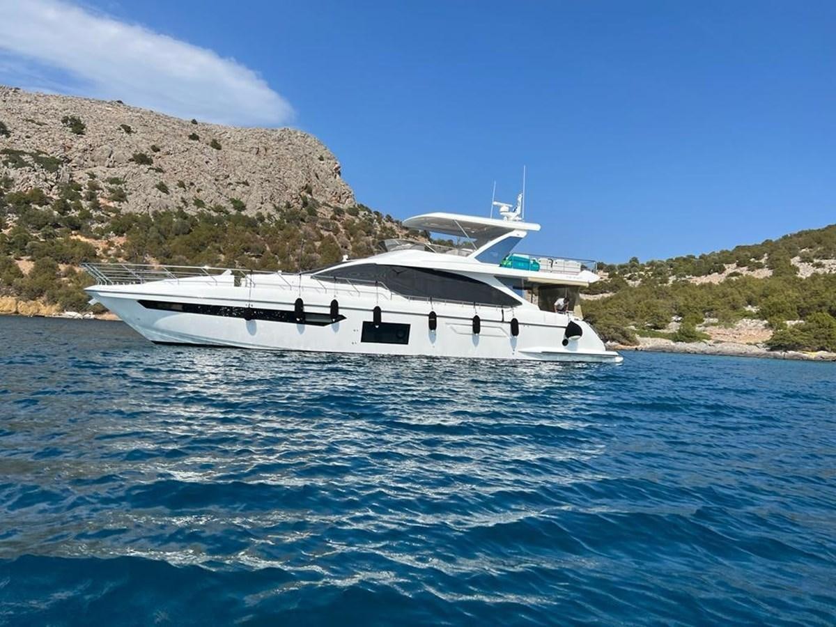 a boat in the water aboard GOLDINIA Yacht for Sale