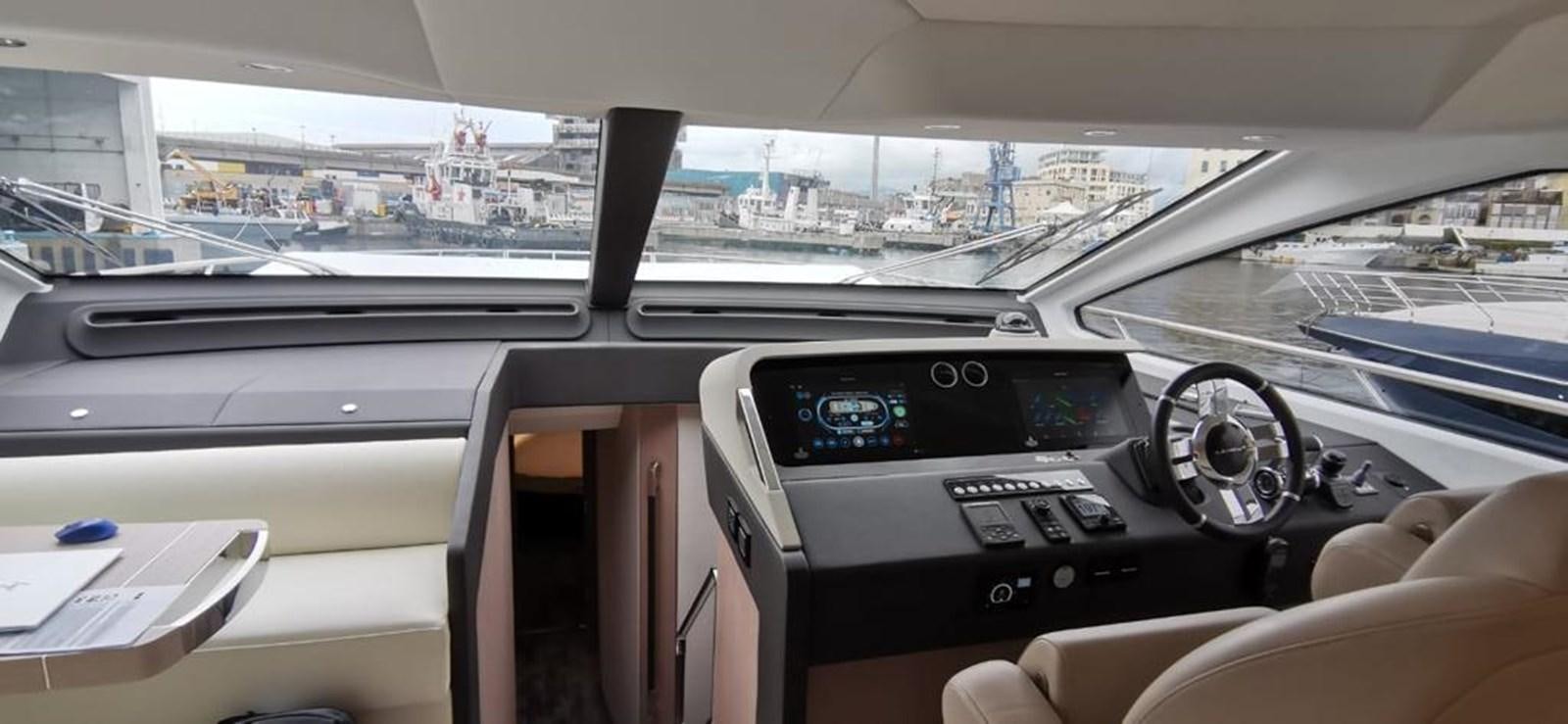 inside of a car aboard GOLDINIA Yacht for Sale
