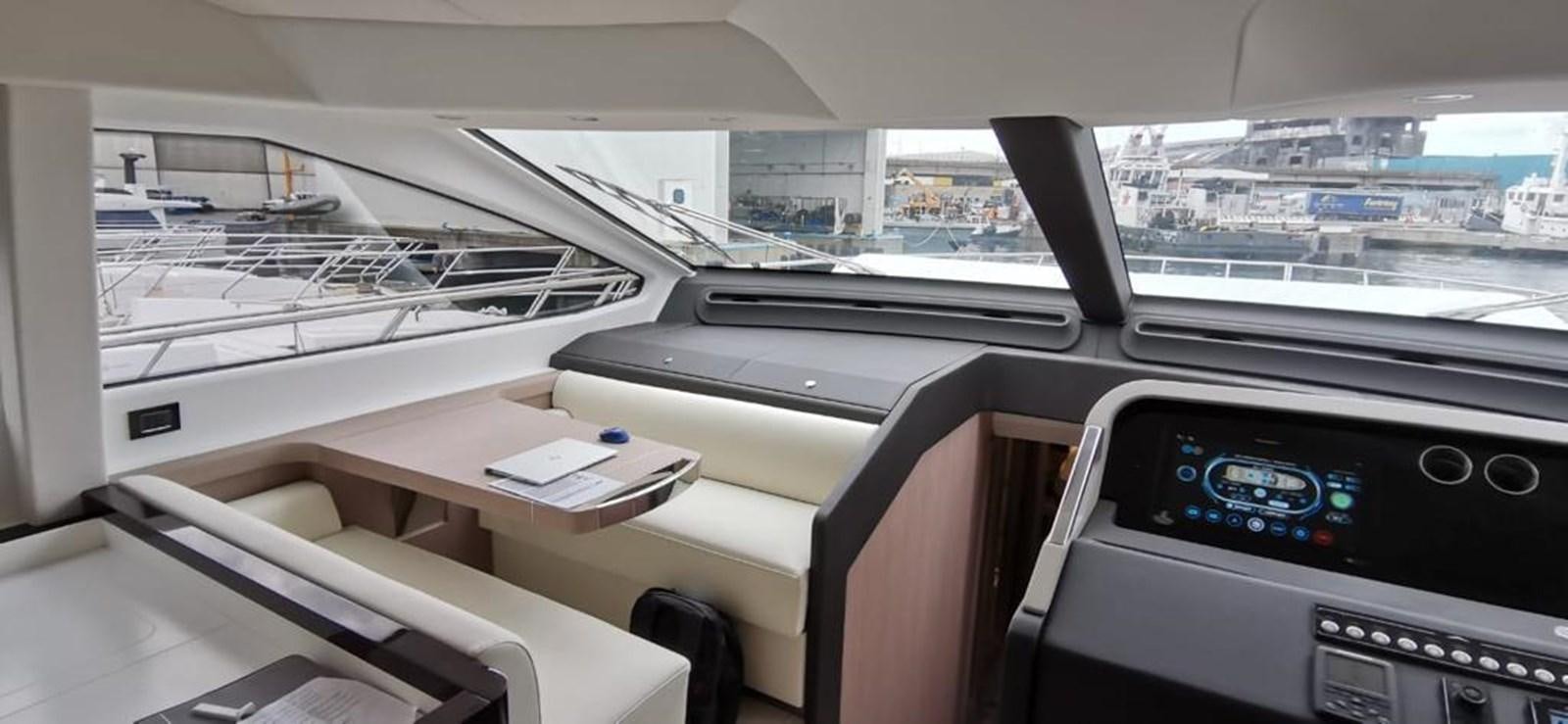 inside of a car aboard GOLDINIA Yacht for Sale
