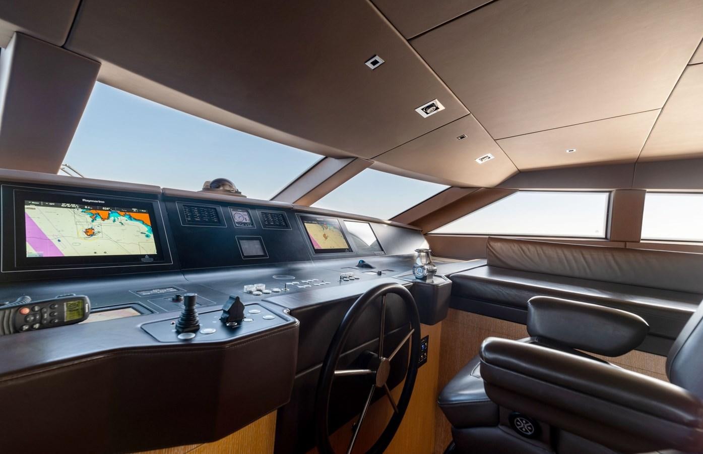 inside of a plane aboard VITTORIA I Yacht for Sale