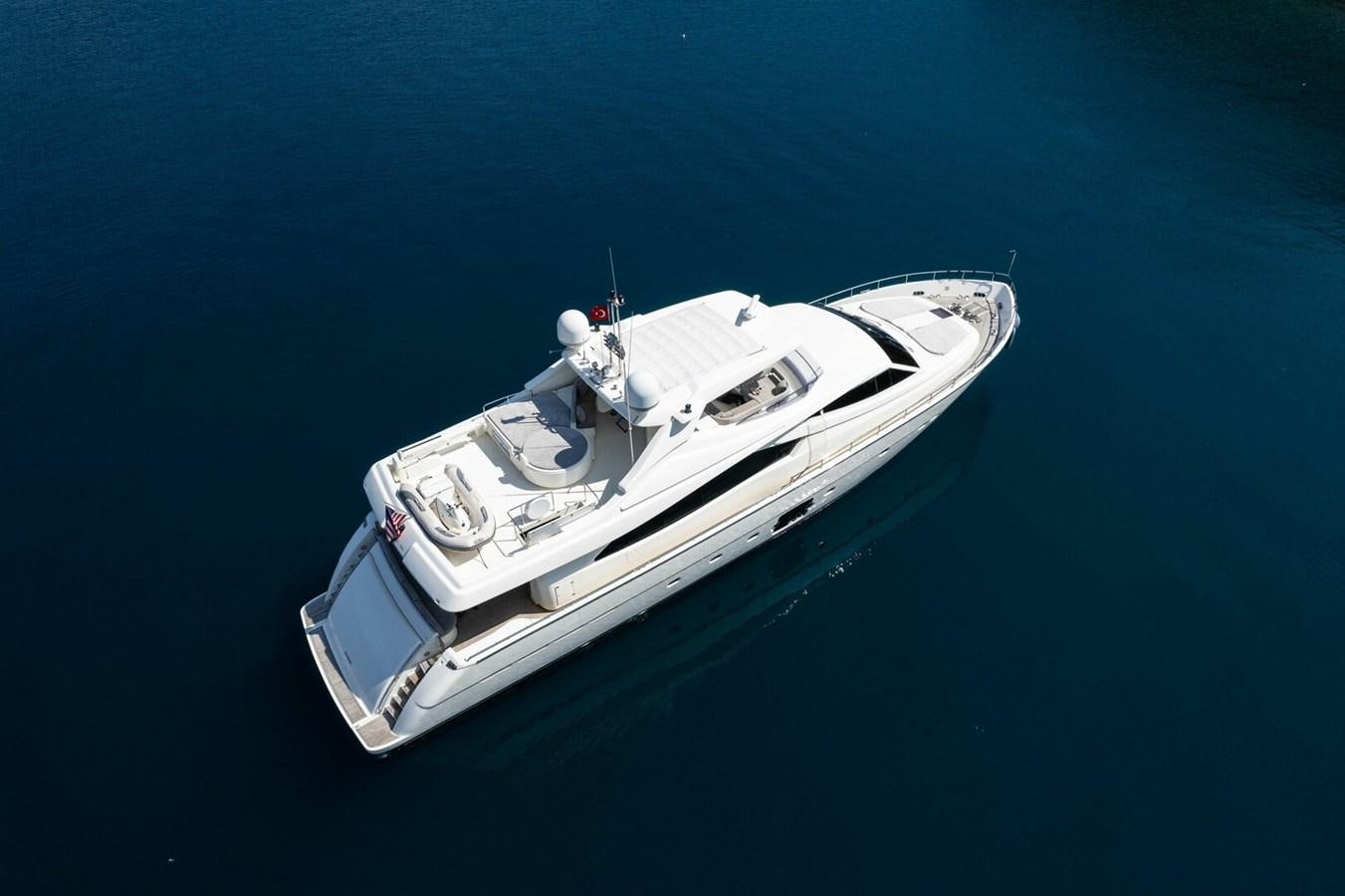 a white boat in the water aboard DAY DREAM Yacht for Sale