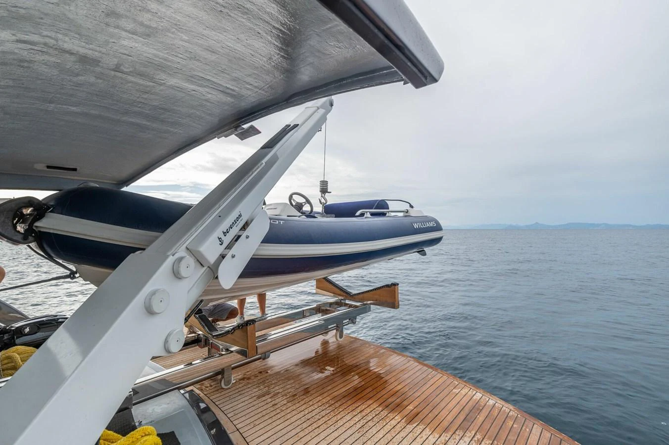 a boat on the water aboard REBOOT Yacht for Sale