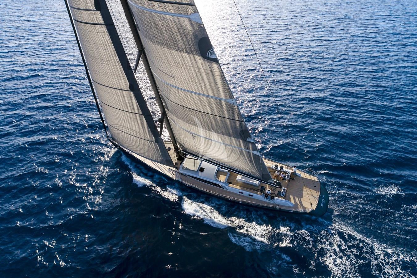 a sailboat on the water aboard ONYX II Yacht for Sale