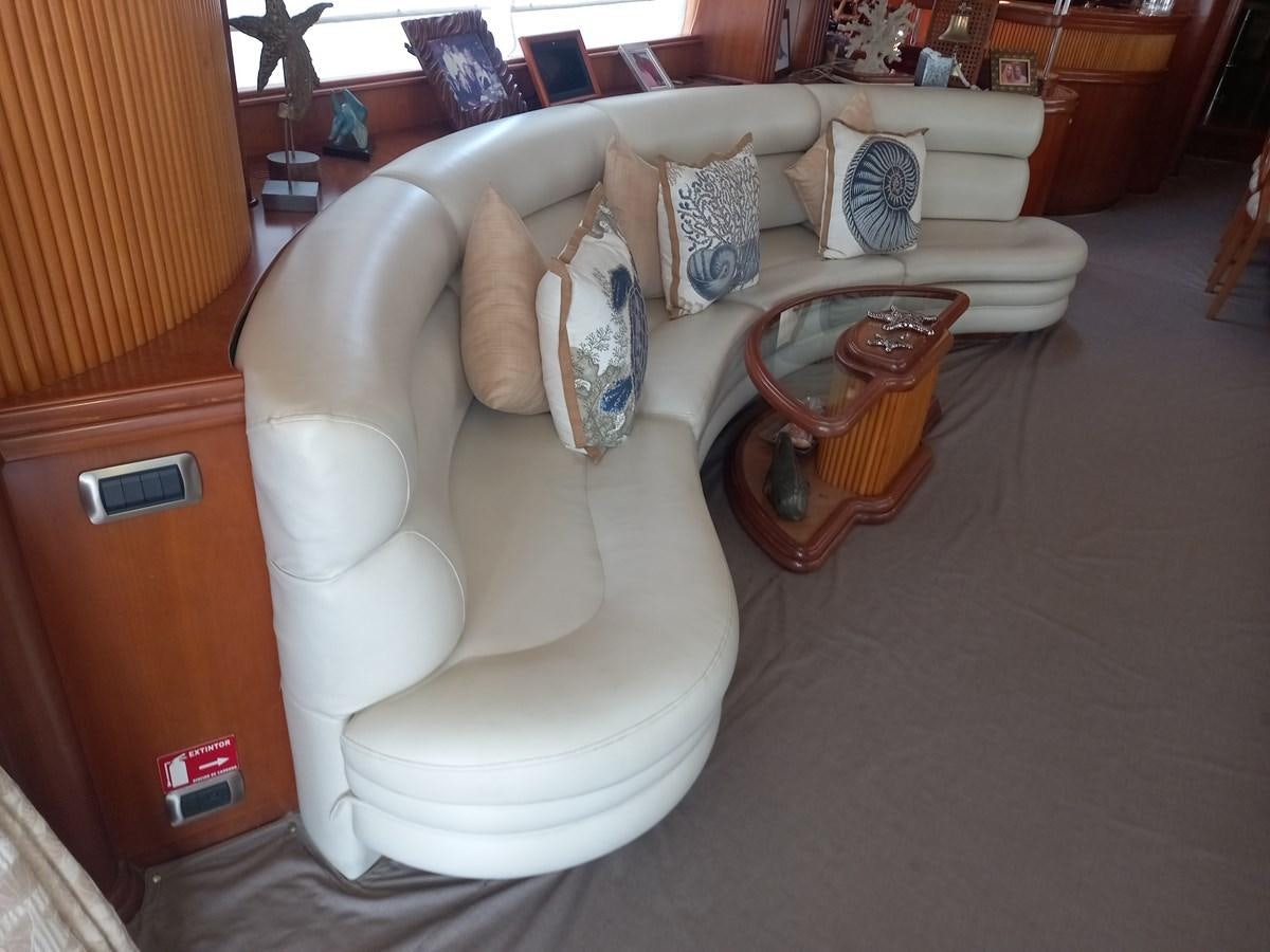 a toilet with a seat up aboard TANGO - 2003 AZIMUT 85 ULTIMATE @ ACAPULCO Yacht for Sale