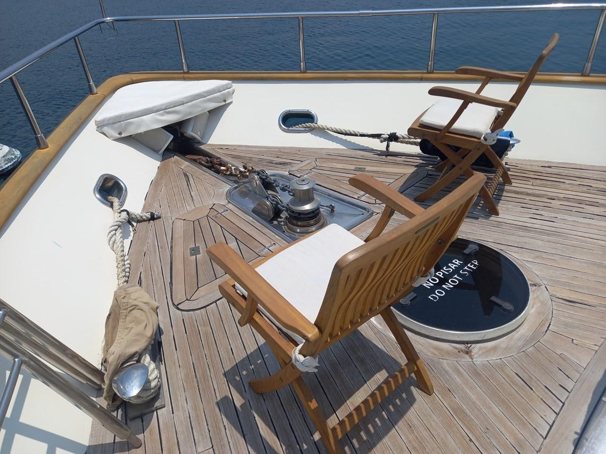 a boat on a deck aboard TANGO - 2003 AZIMUT 85 ULTIMATE @ ACAPULCO Yacht for Sale