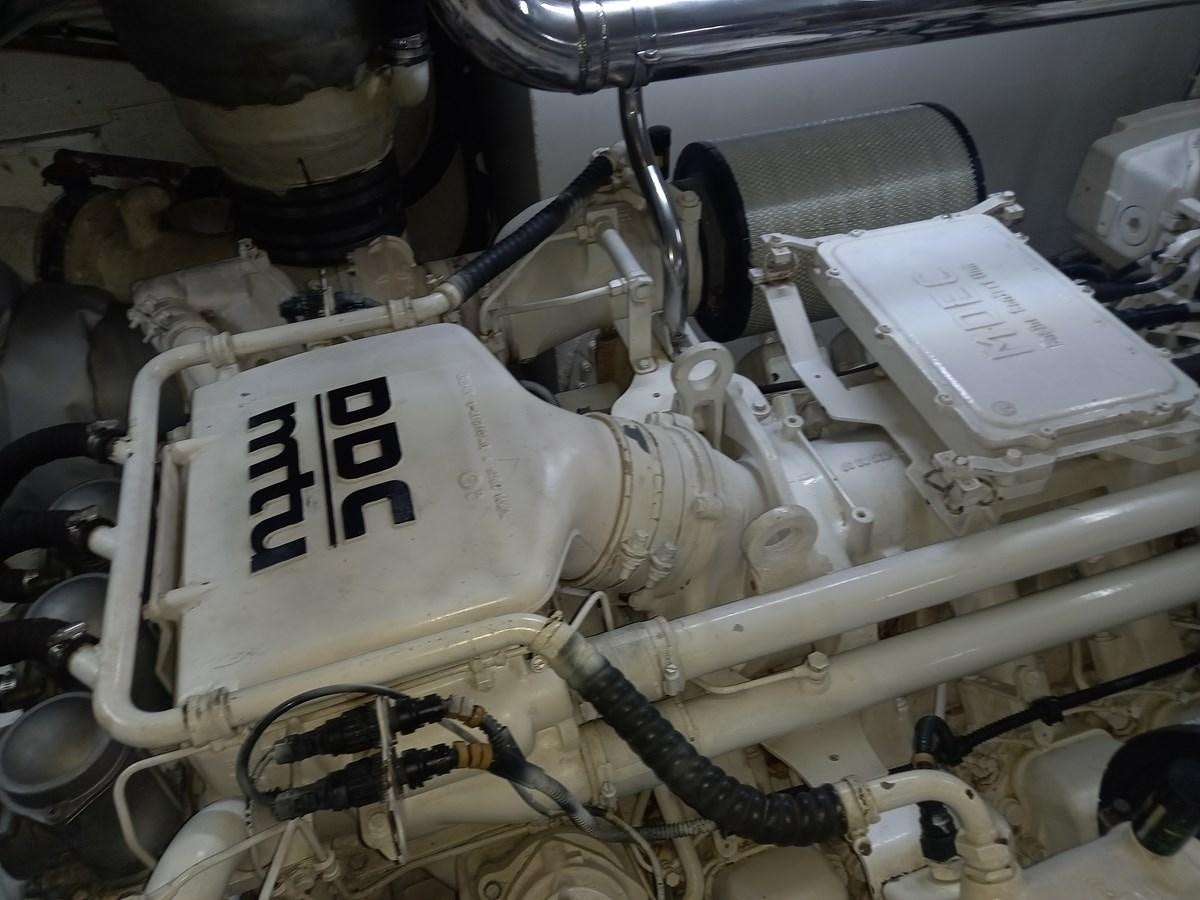 close-up of a car engine aboard TANGO - 2003 AZIMUT 85 ULTIMATE @ ACAPULCO Yacht for Sale