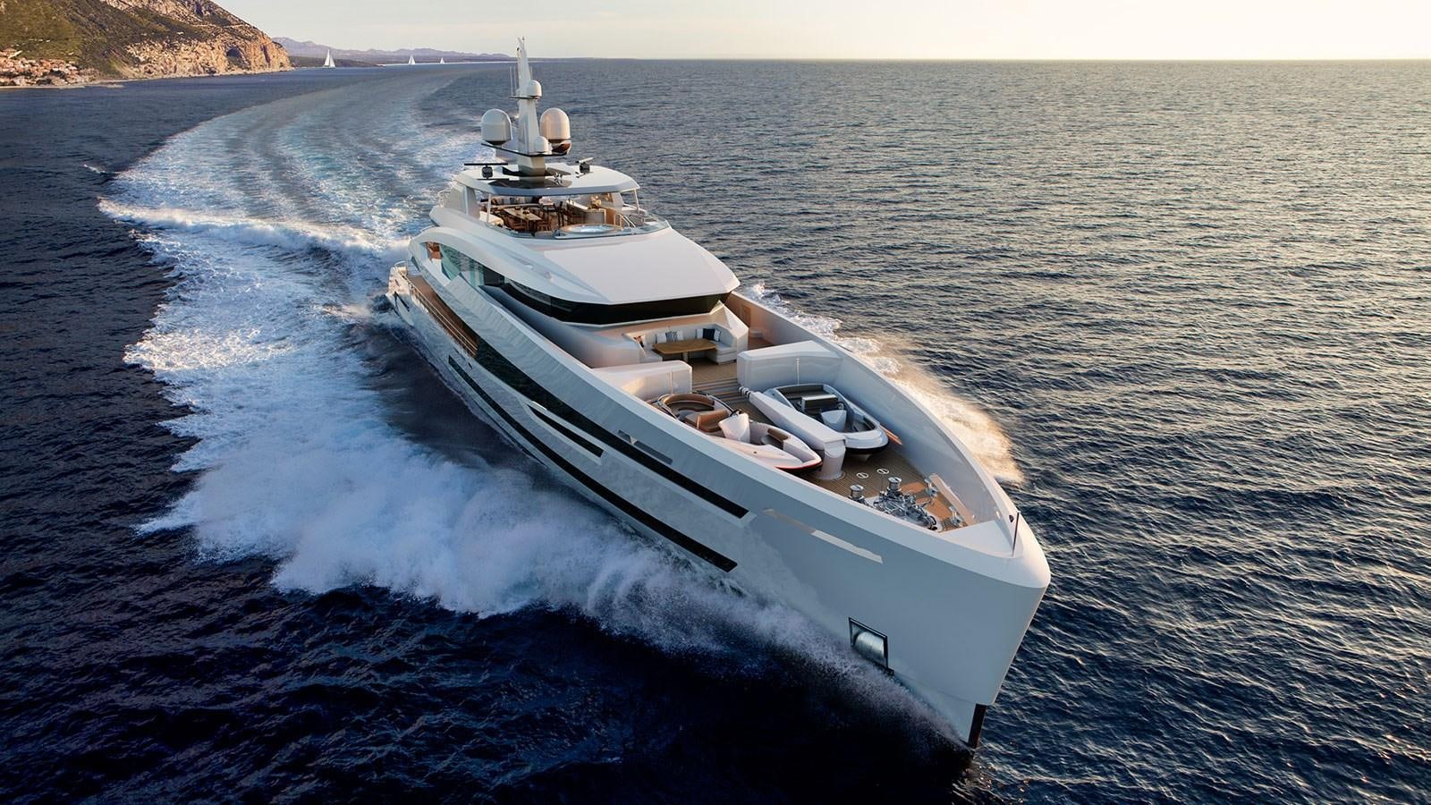a boat on the water aboard HEESEN 57M ALUMINIUM #2 Yacht for Sale