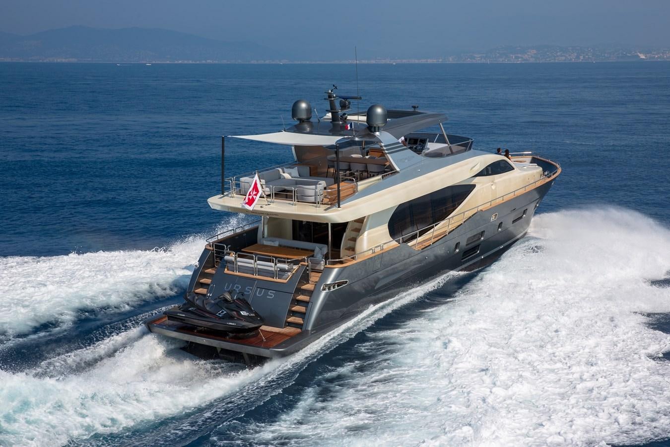 a boat on the water aboard NEW CANADOS 888 EVO Yacht for Sale