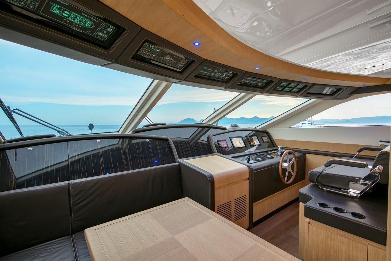 inside of a cockpit aboard NEW CANADOS 888 EVO Yacht for Sale