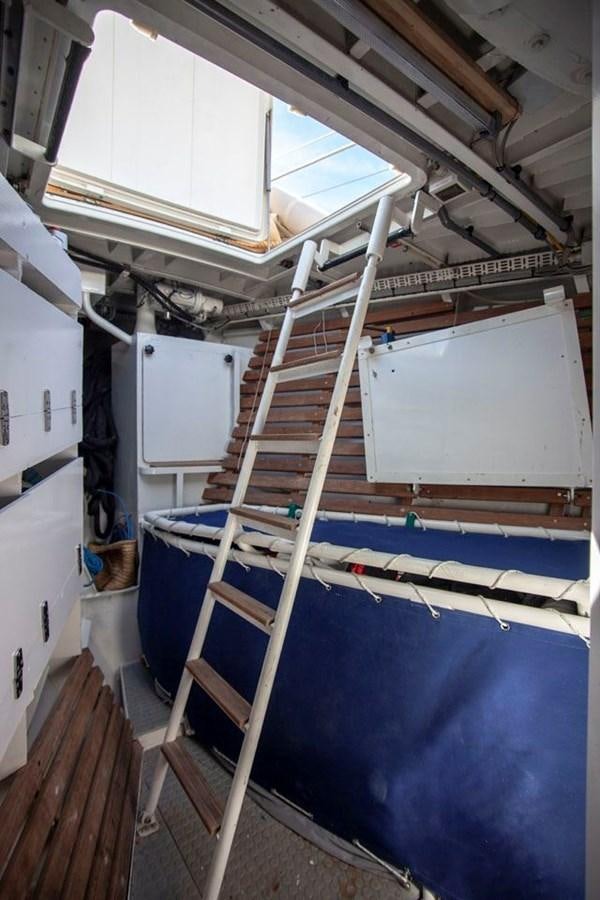 a ladder in a room aboard SWEET EMOTION Yacht for Sale