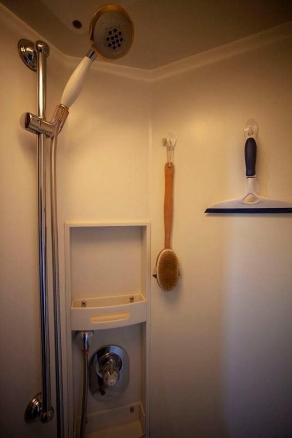 a shower with a handle aboard SWEET EMOTION Yacht for Sale