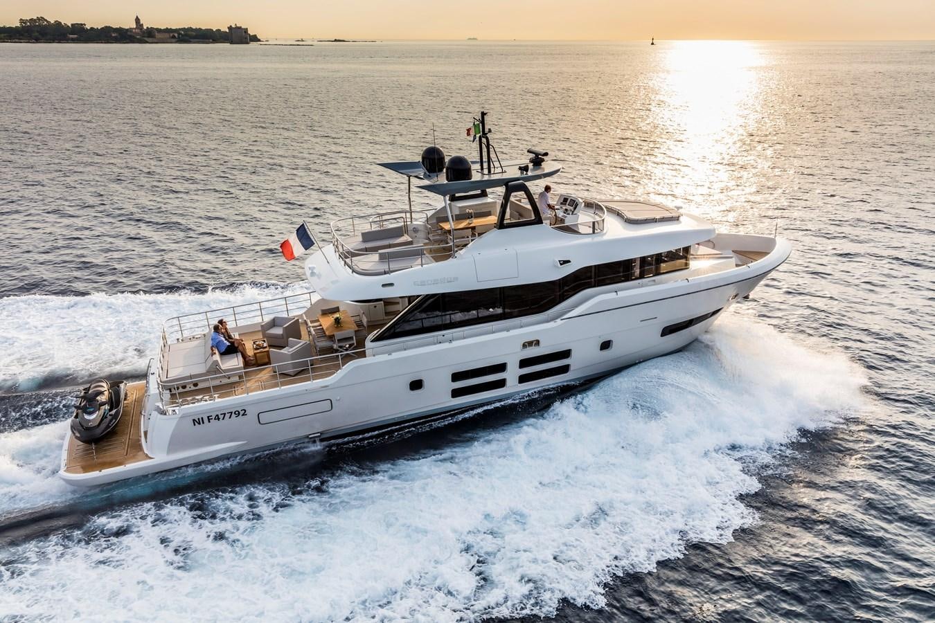 a boat on the water aboard NEW OCEANIC 76/81 GT Yacht for Sale
