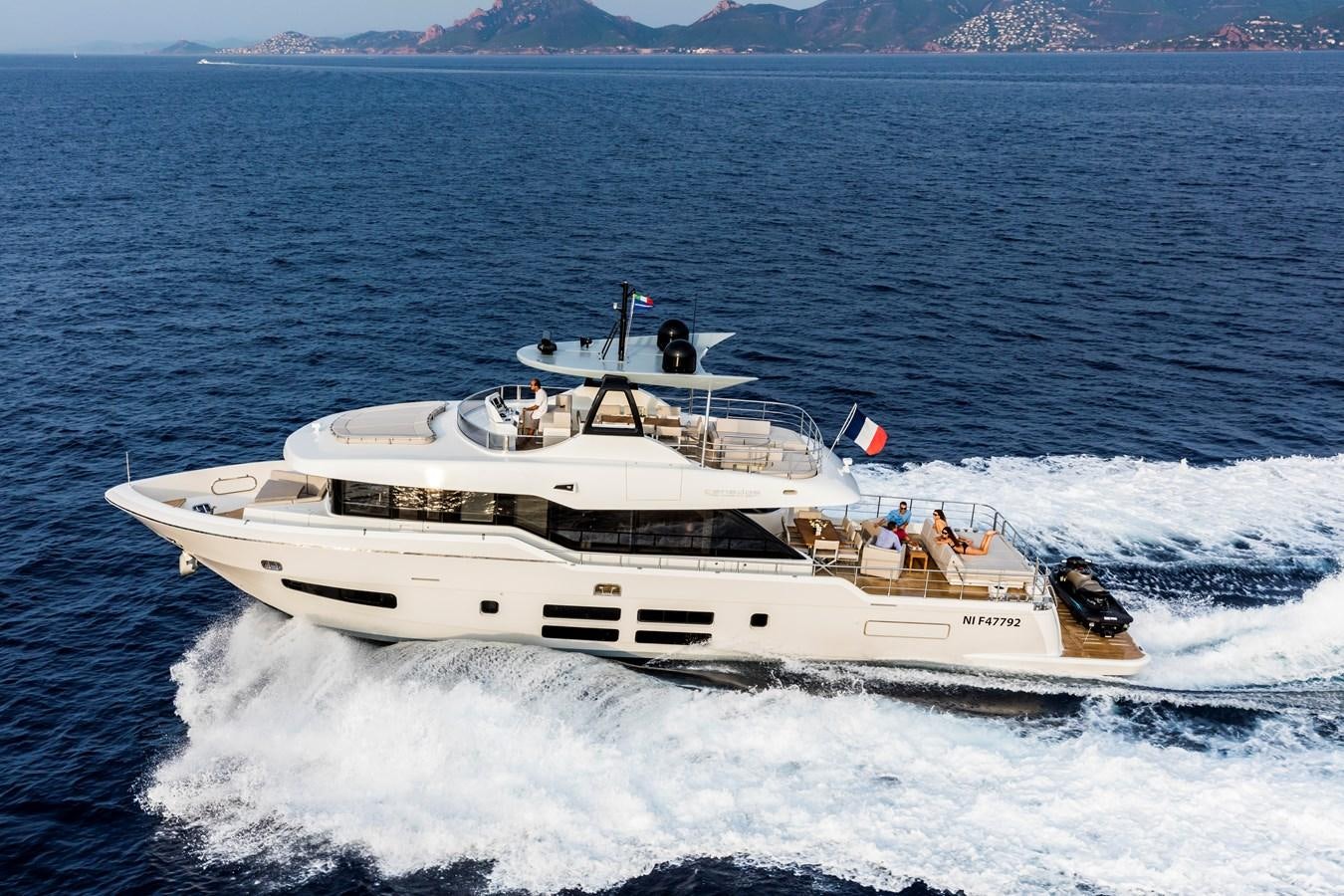 a boat on the water aboard NEW OCEANIC 76/81 GT Yacht for Sale