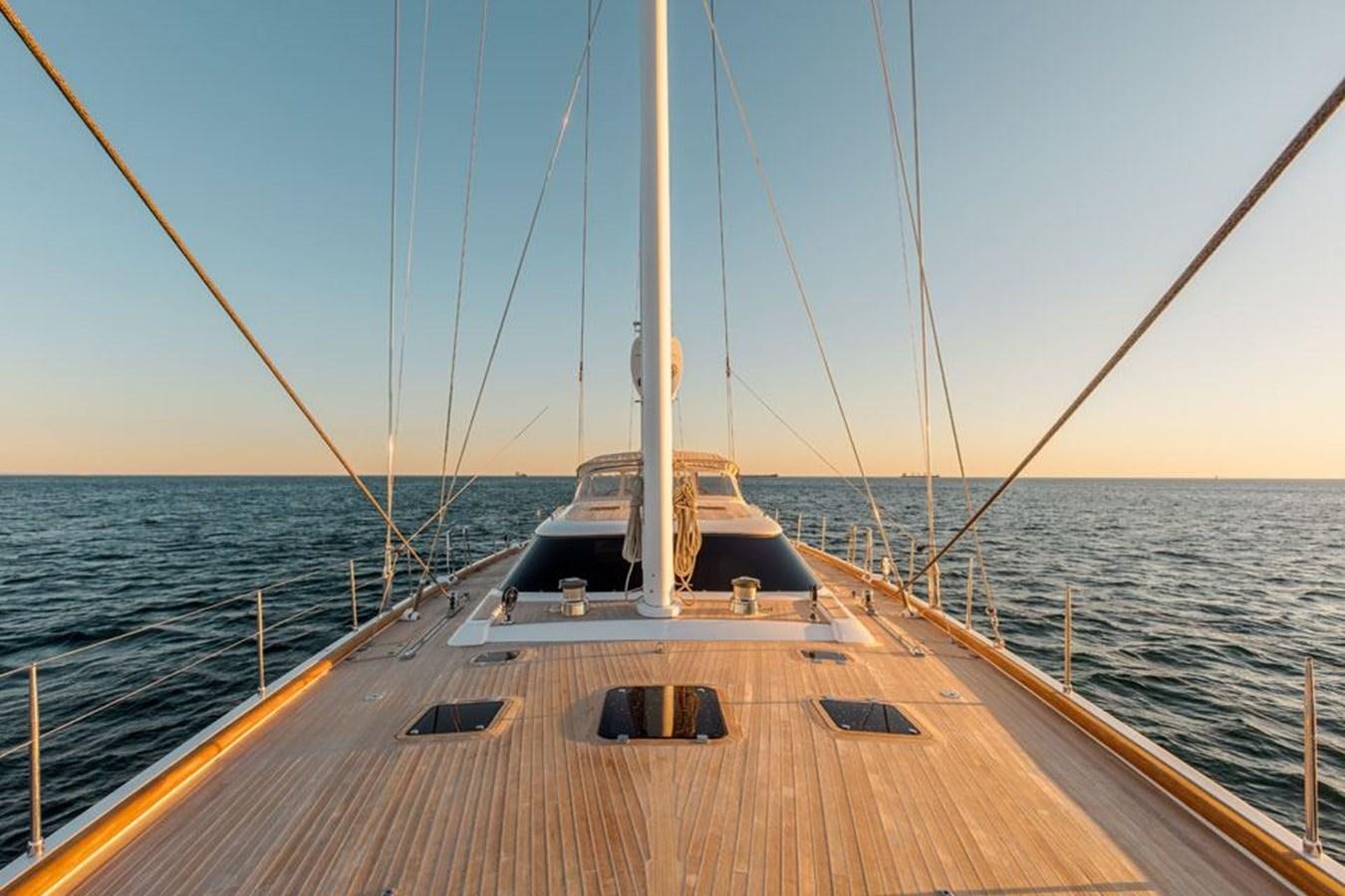 a boat on the water aboard PAULINE AF SKANOR Yacht for Sale